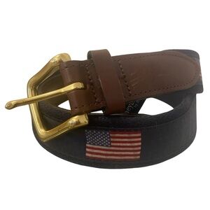 Vineyard Vines Mens American Flag Canvas Belt